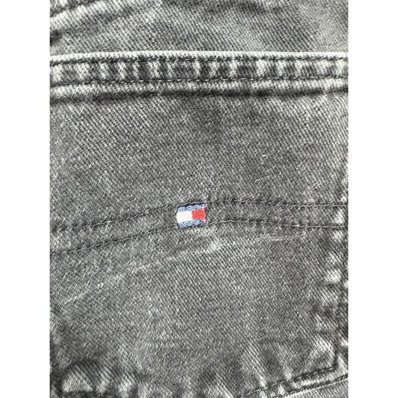 Tommy Hilfiger Women's Jeans Black Size 30x27 High Rise Raw Hem Grunge Y2K - Picture 10 of 12